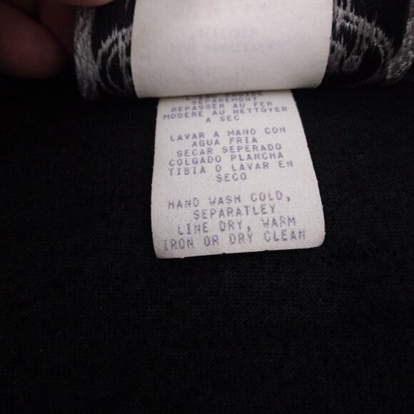 Stonebridge | Crushed Velvet Silver Button & Stud Shirt Black | Size 3X - Picture 10 of 10